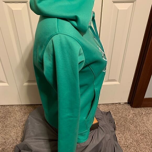 Under Armour Green Womens ColdGear Hoodie  - Picture 2 of 5